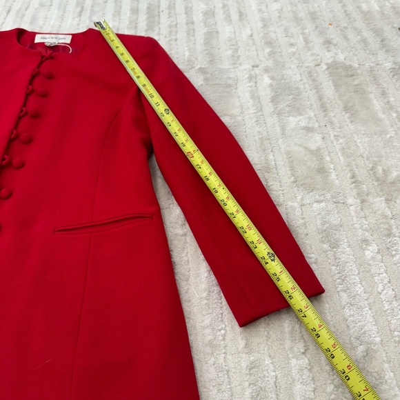 Vintage Jones New York Red Wool Blazer Size 4- Made in US - Picture 3 of 7